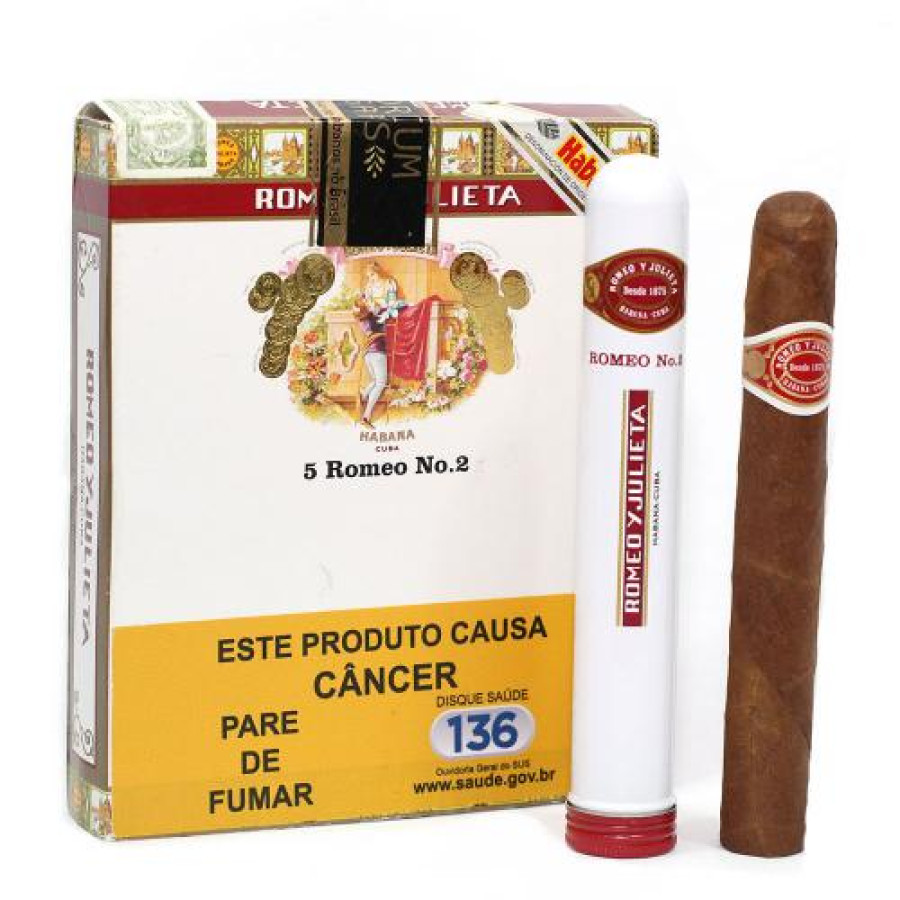 charuto romeo y julieta tubo romeo no2 santos - www.charutossantos.com.br